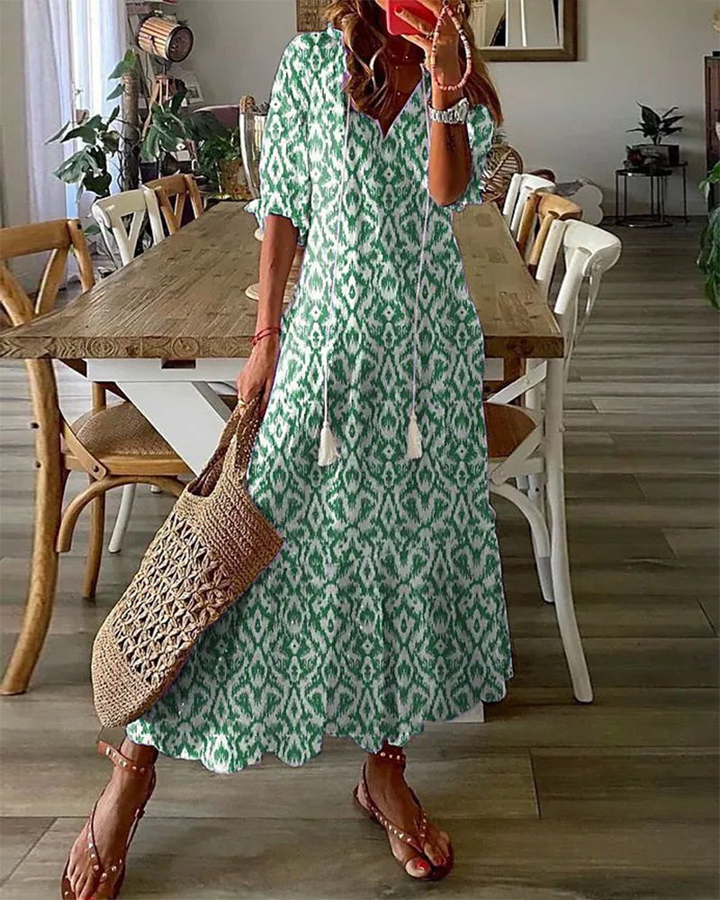Stine | Boho-inspired A-line Dress
