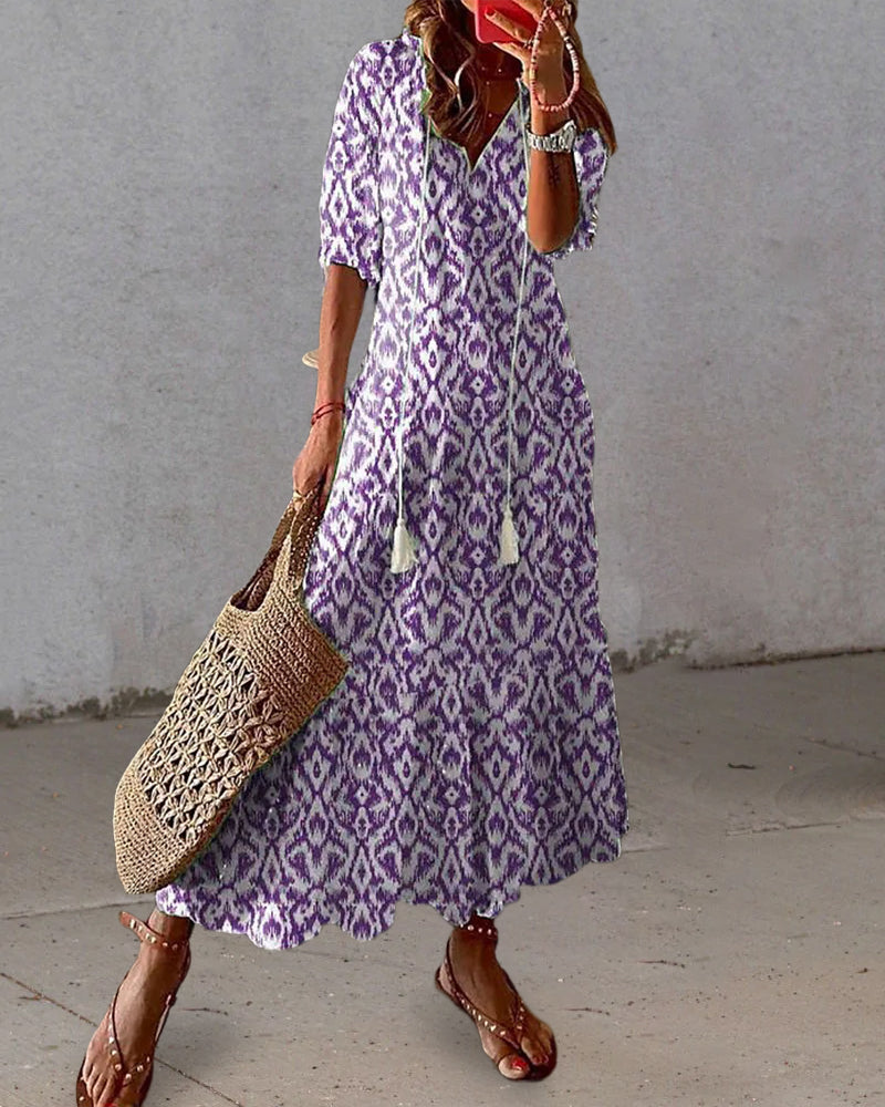 Stine | Boho-inspired A-line Dress