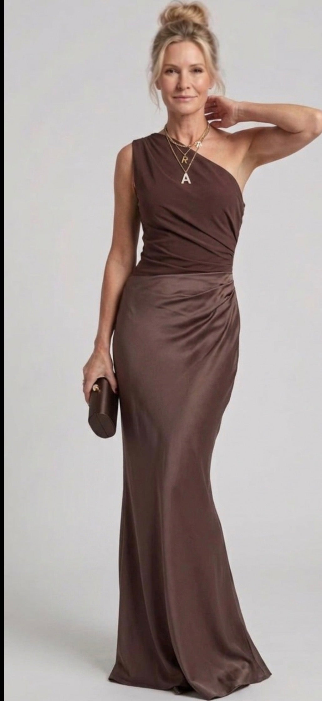 Scott & Allison™ | Maxi Dress with a Guilt in Satin