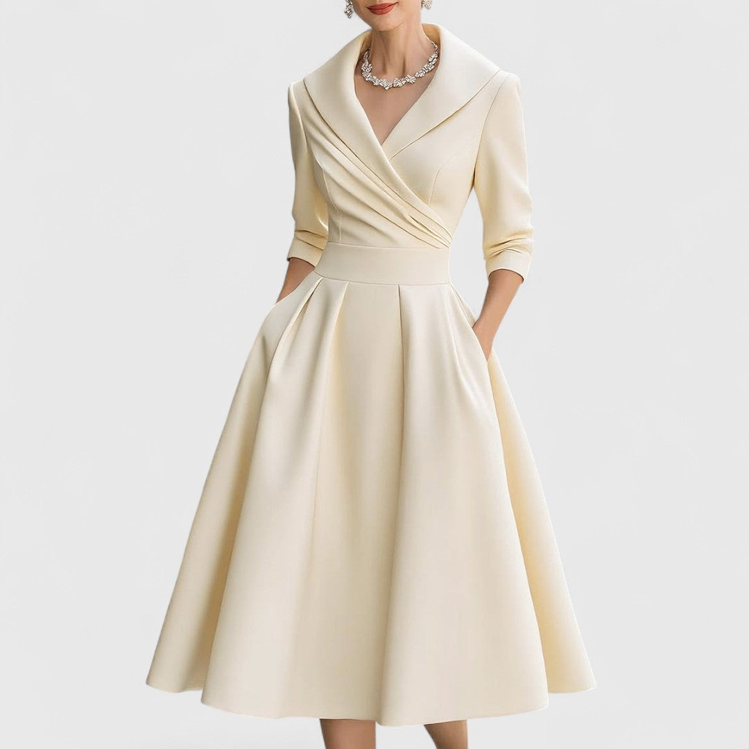 Teresa™ | Midi dress with an elegant cut and a flattering silhouette