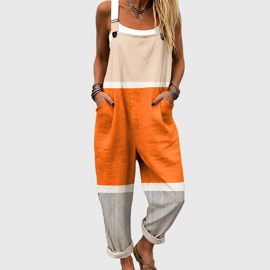 Sunset Stripe Overalls