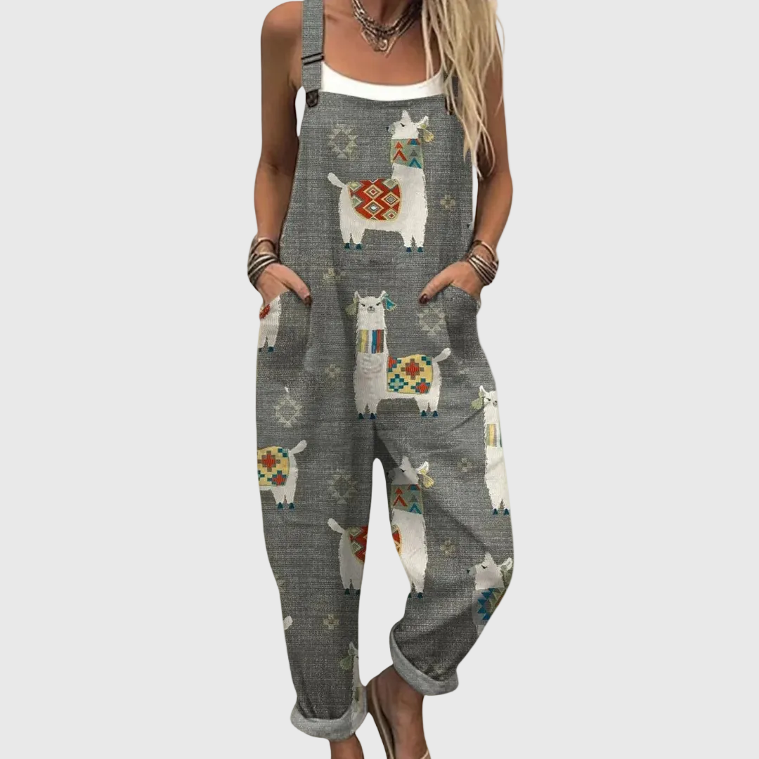 Comfortable Printed Jumpsuit