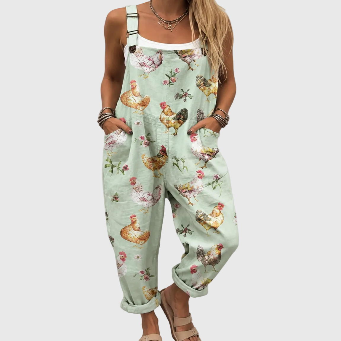 Pastel Chicken Jumpsuit