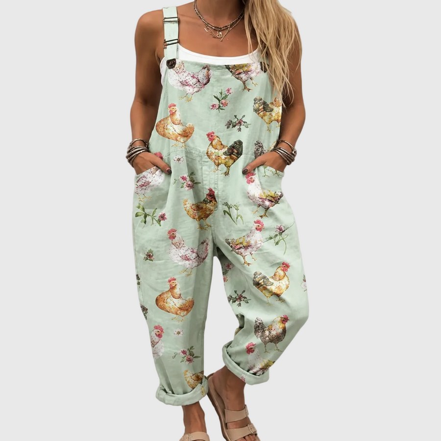 Pastel Chicken Jumpsuit