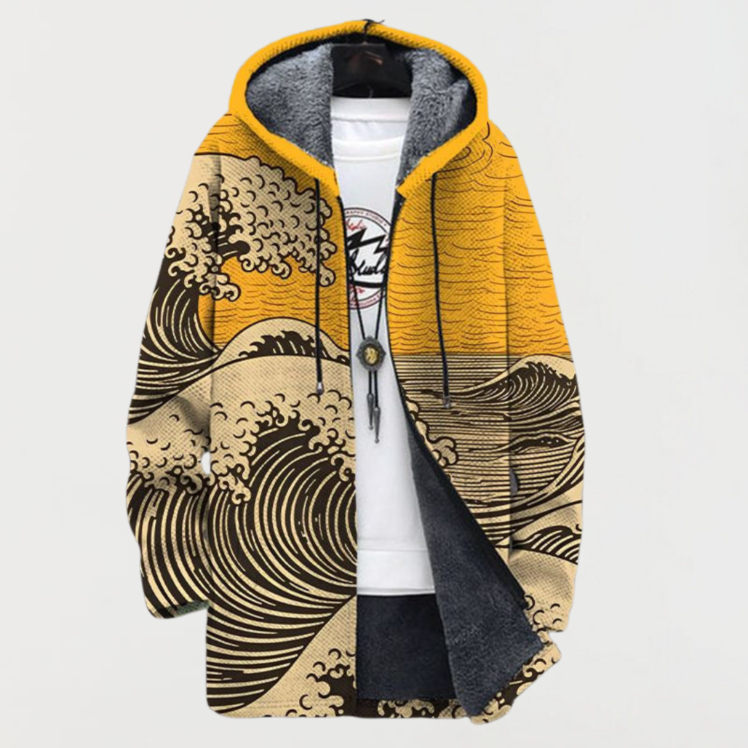 Lennox | Wave Print Coat