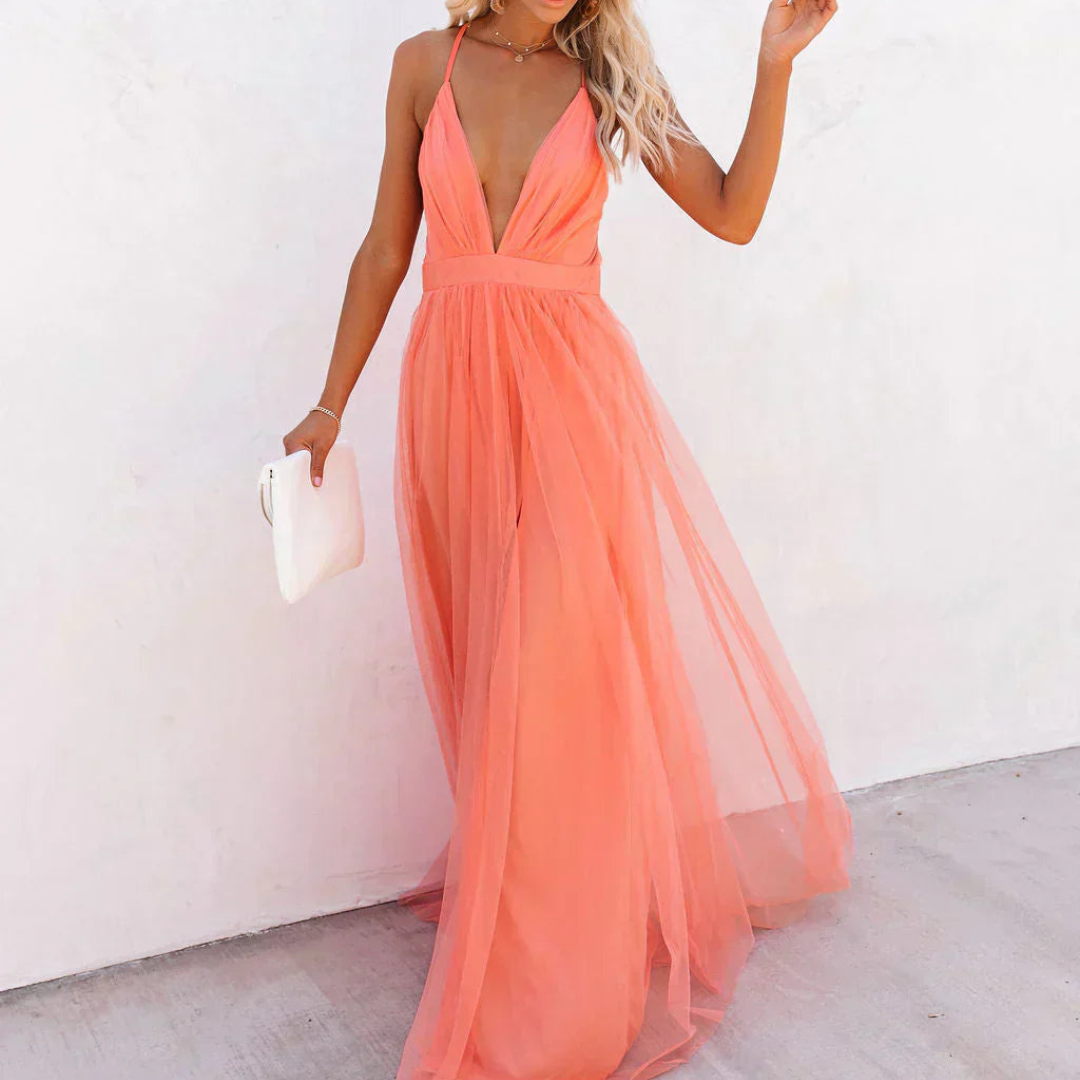 Ginevra | Maxi Dress Coral Light