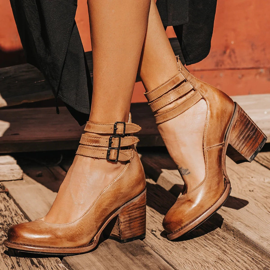 Dorothy | Buckle Strap Block Heel