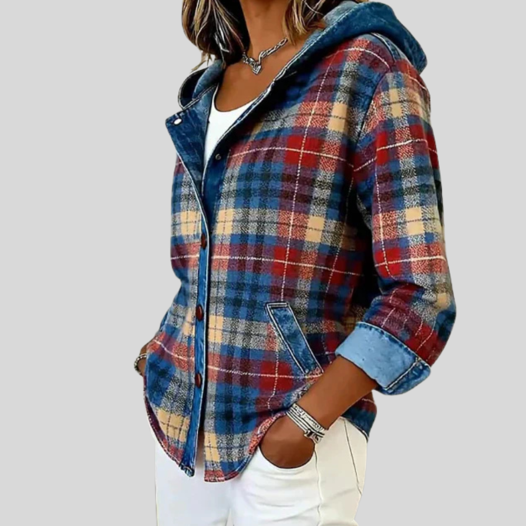 Hildred™ | Lined Checked Shacket