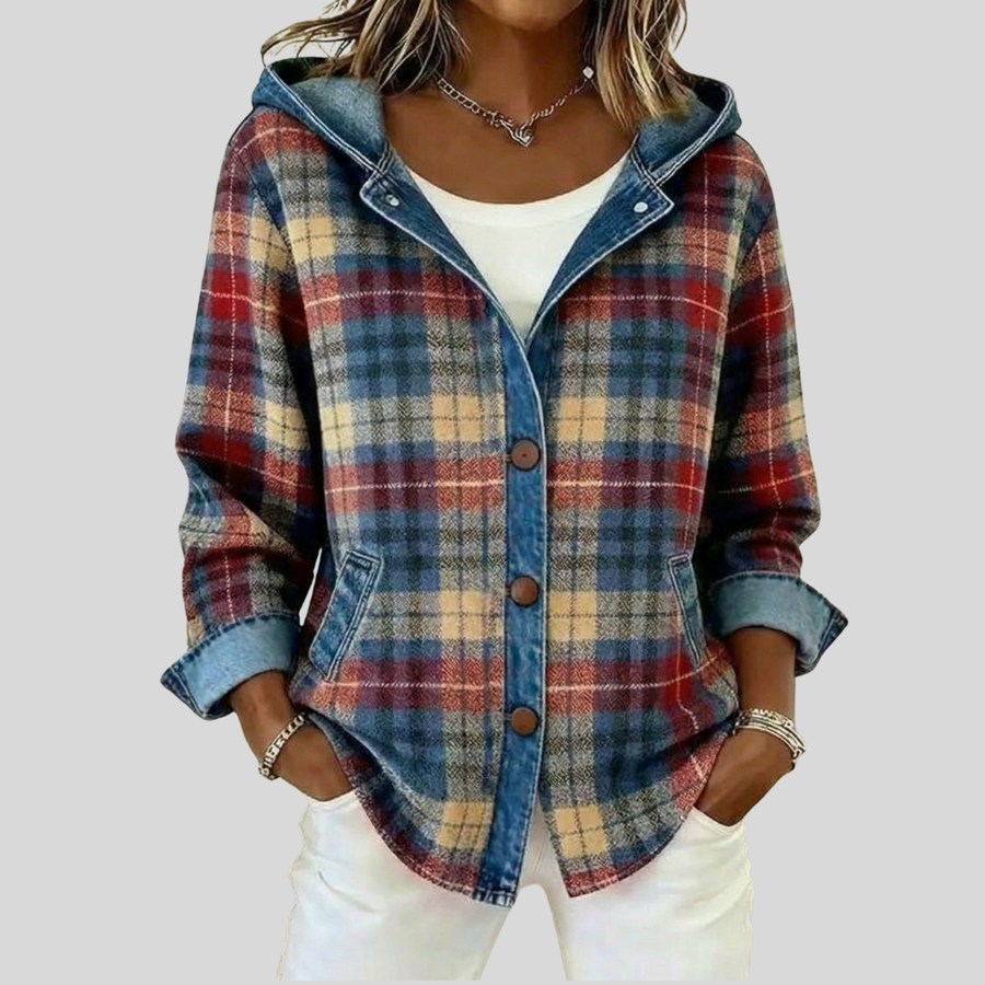 Hildred™ | Lined Checked Shacket