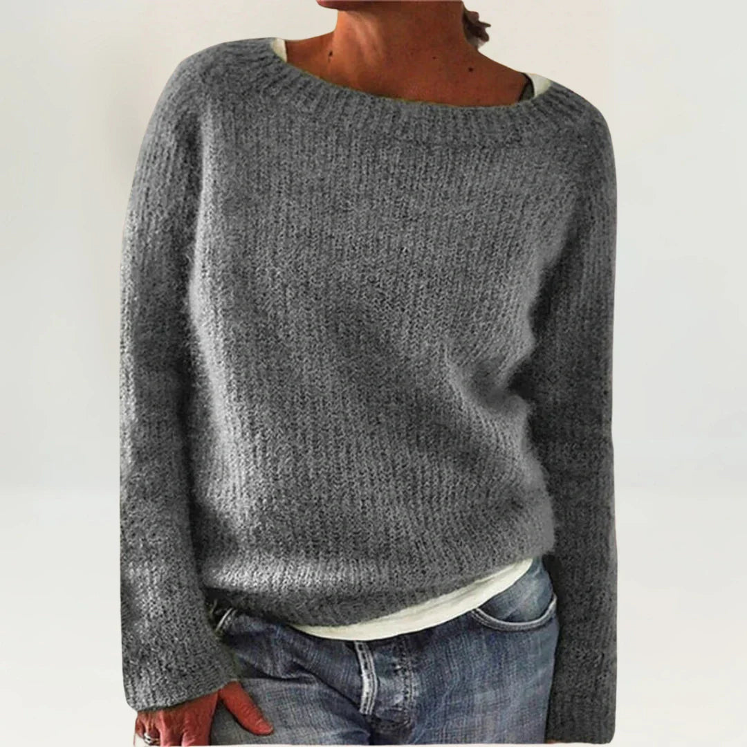 ROSE | COZY SWEATER GRAY