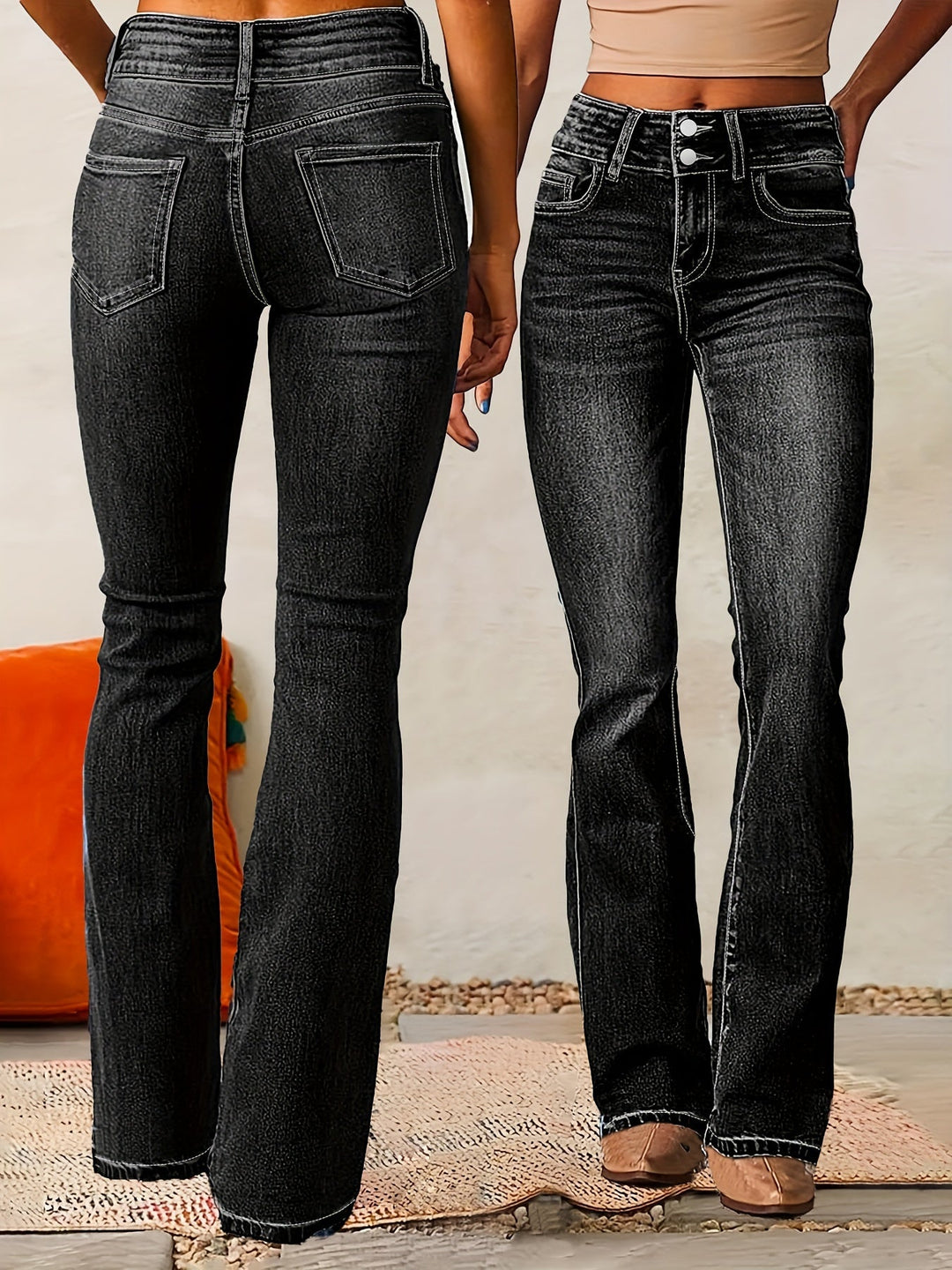 Liva | High Waisted Flared Pants
