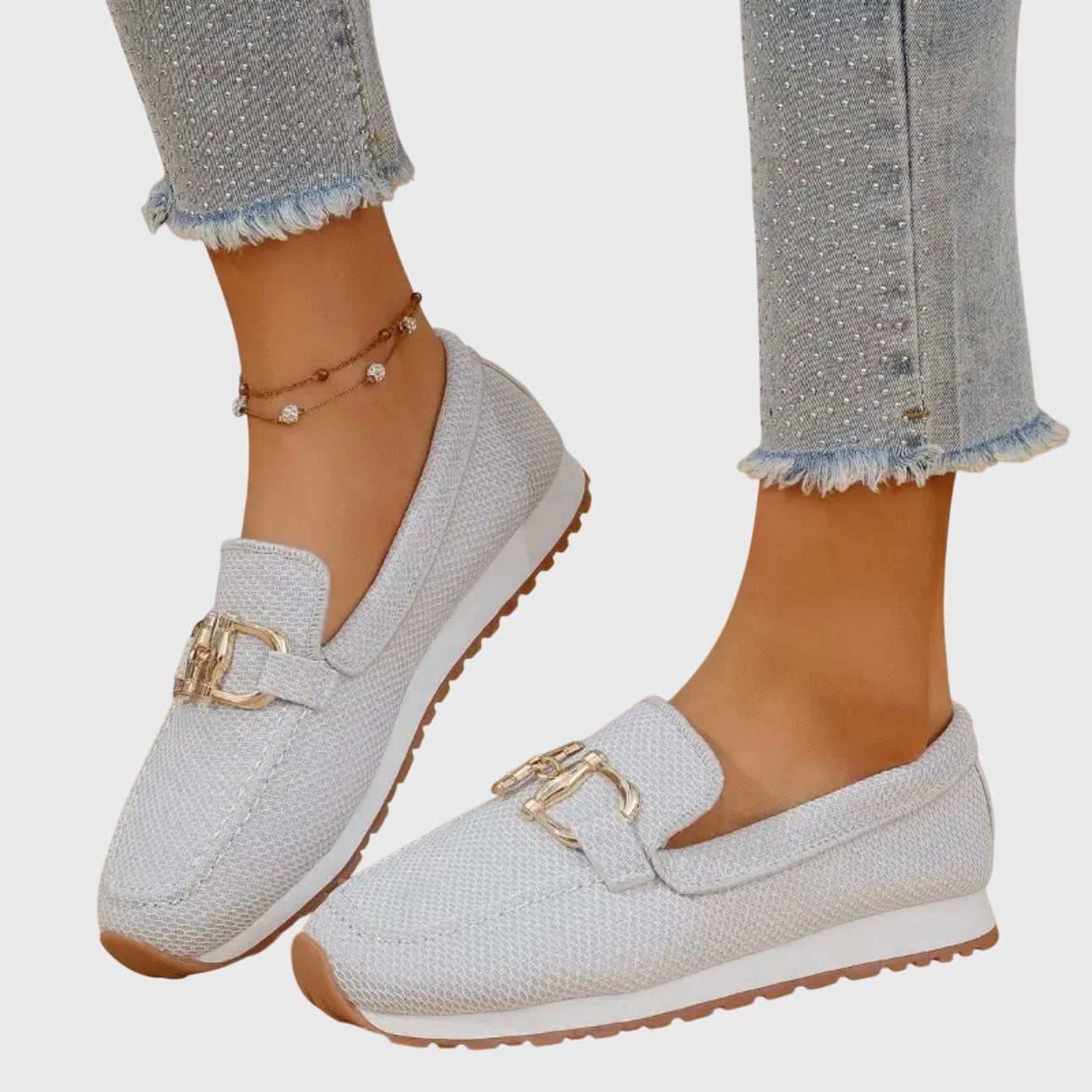 Horsebit Detail Comfort Real Leather Loafers