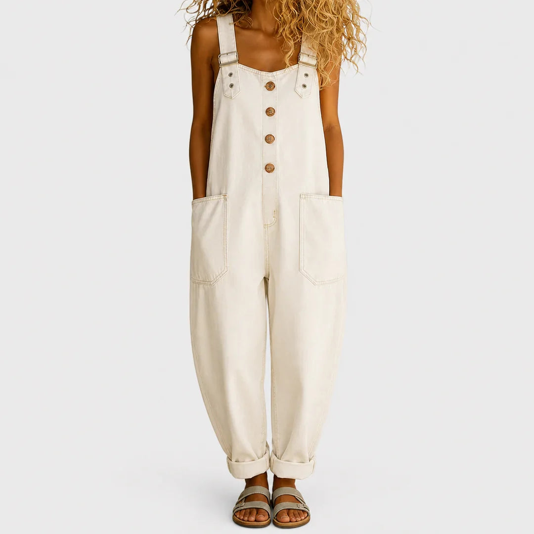 Olimpia Wide and Comfortable Design Jumpsuit