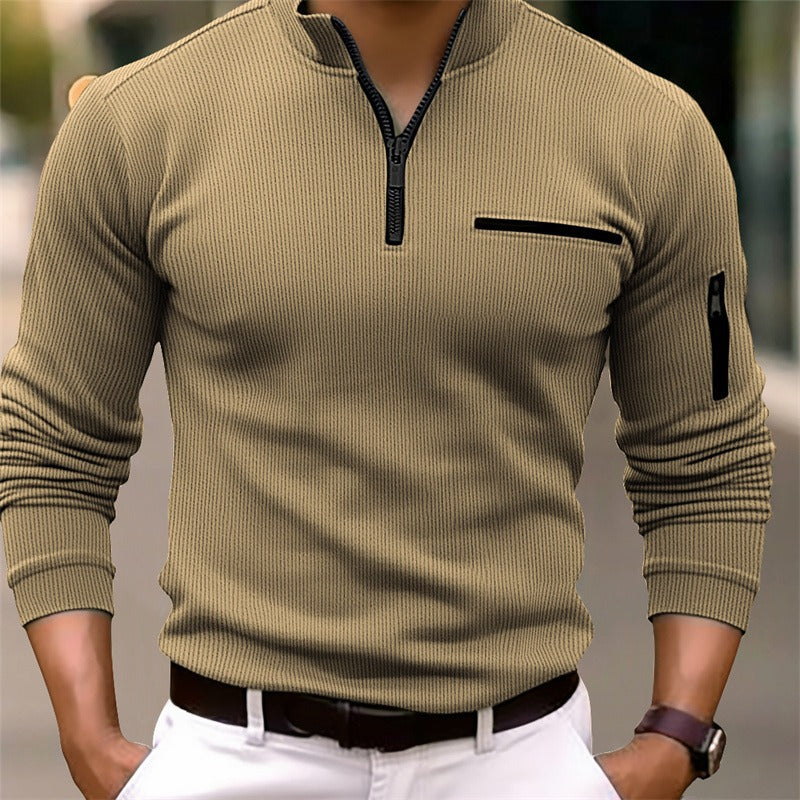 Mark | Long Sleeve Shirt with Zipper