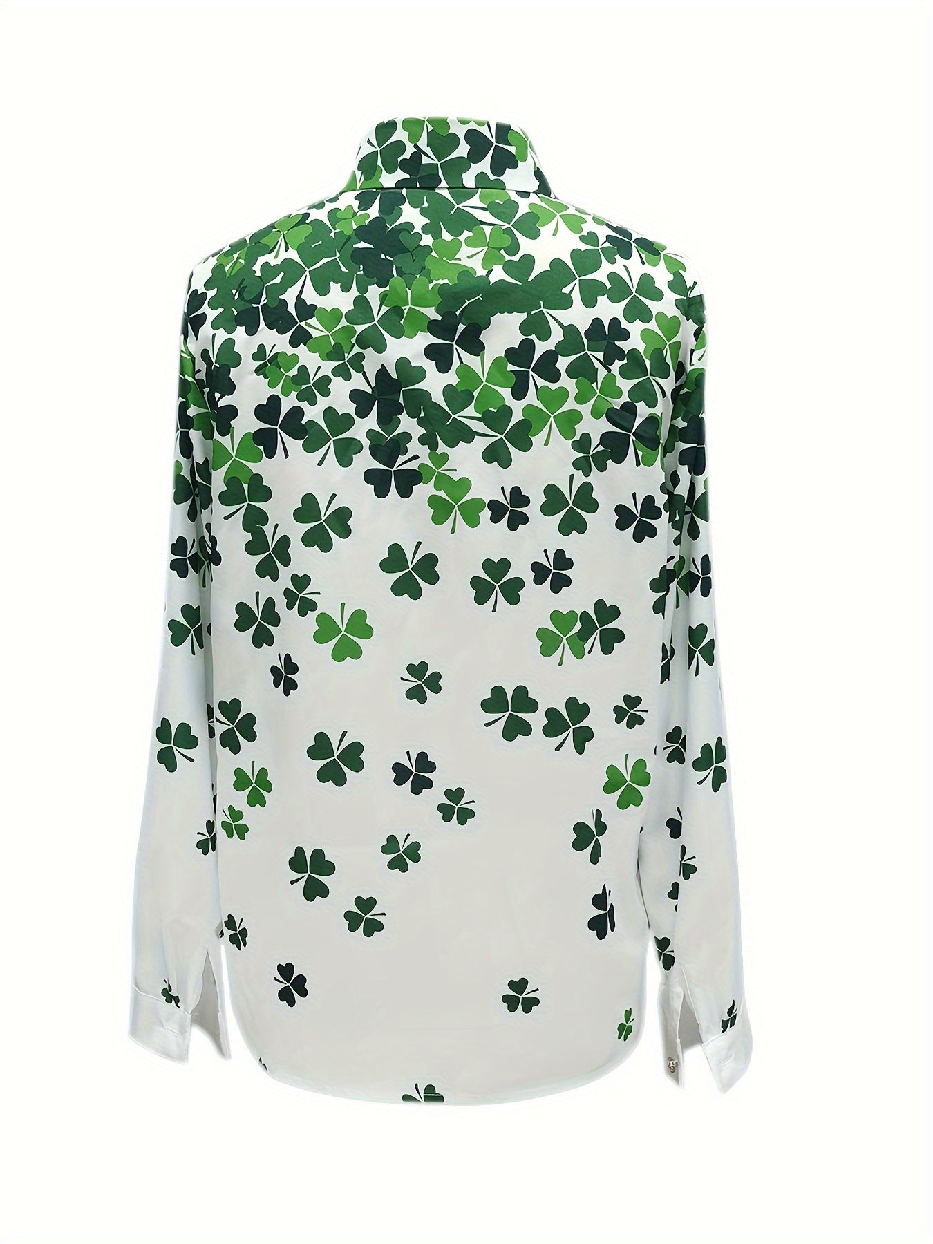 Ayla - Clover Print Button Shirt