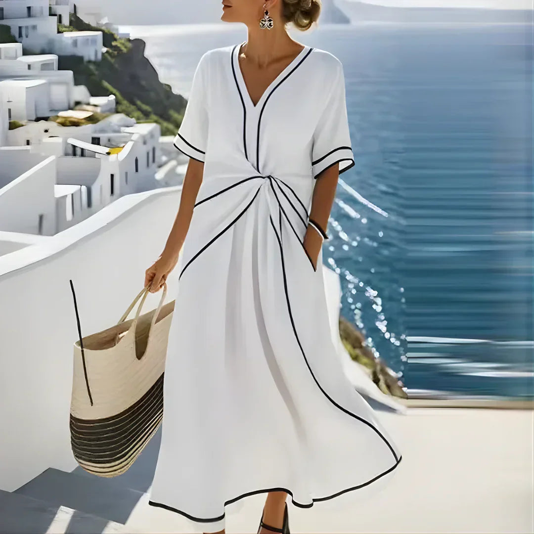 Mila | Elegant Dress with Flattering Waist and Vacation Chic