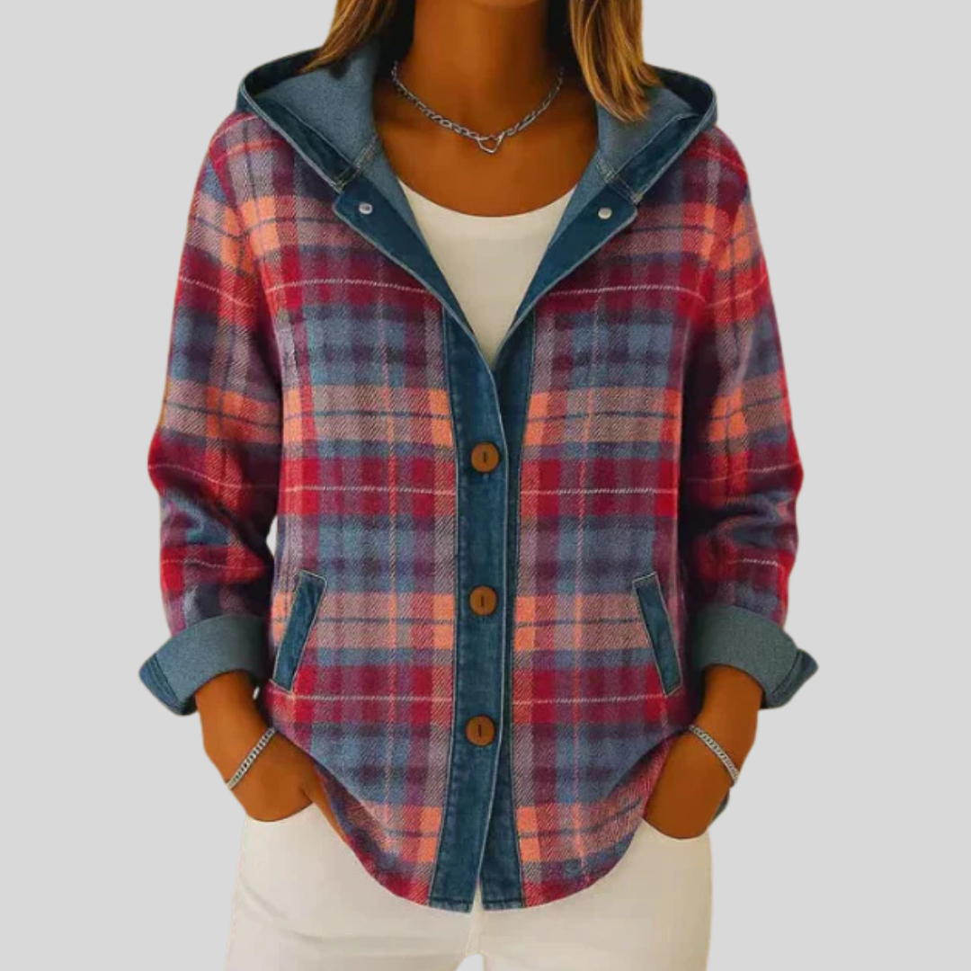 Hildred™ | Lined Checked Shacket