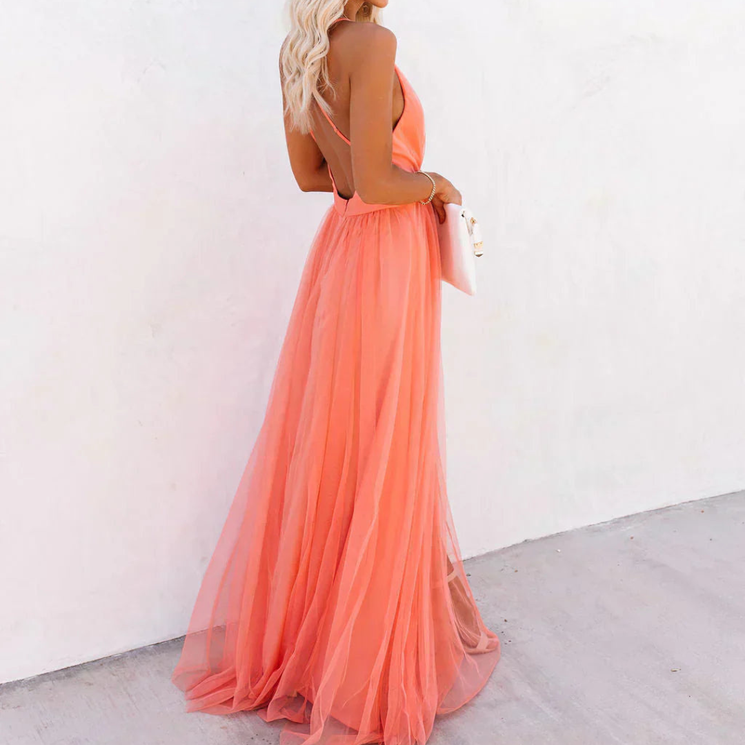 Ginevra | Maxi Dress Coral Light