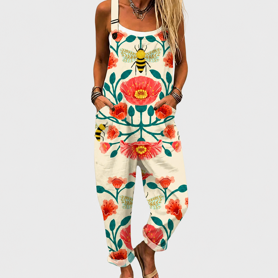Comfortable Printed Jumpsuit