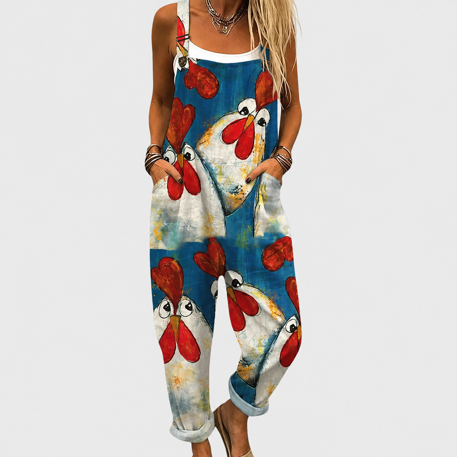 Comfortable Printed Jumpsuit