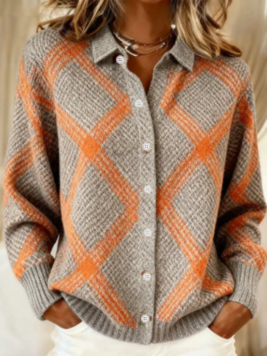 Christina | Patern Knitted Cardigan