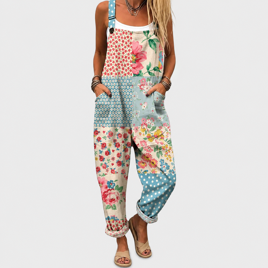 Comfortable Printed Overall