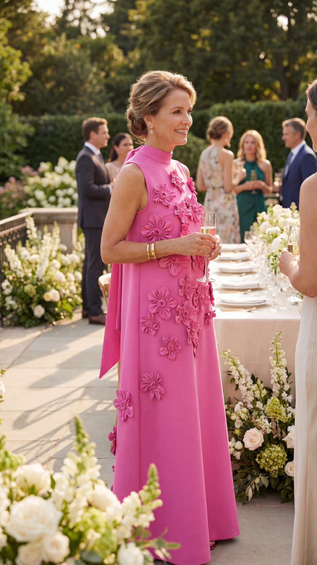 Adeline - 3D Floral Maxi Dress
