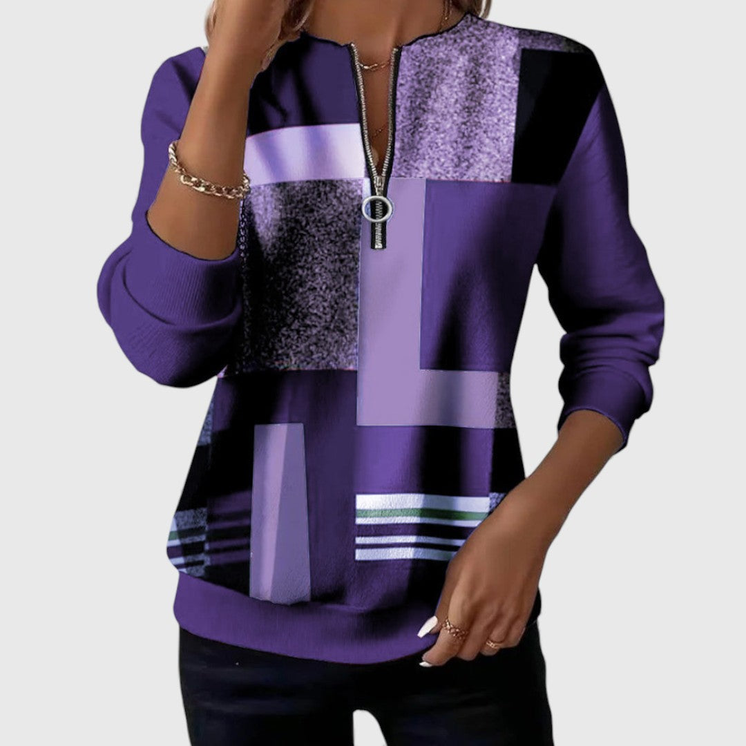 Hannah | Casual Half-Zip Sweater