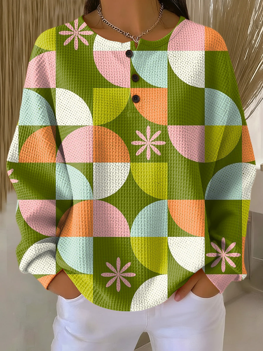 Roxanne | Abstract Colourblock Jumper