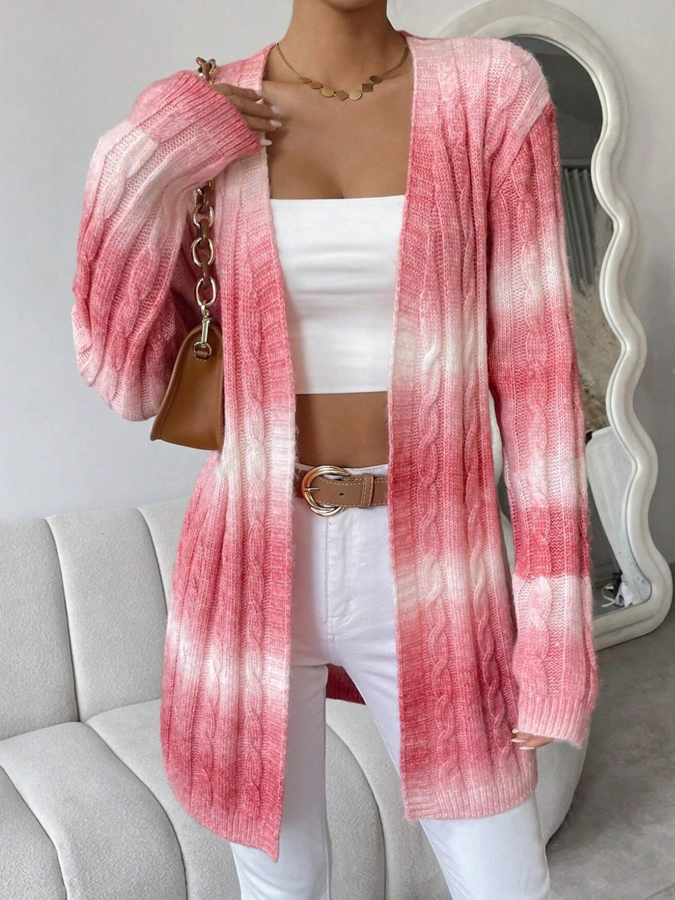Long Cardigan Sweater - Open Front Soft Knit Duster Cardigan