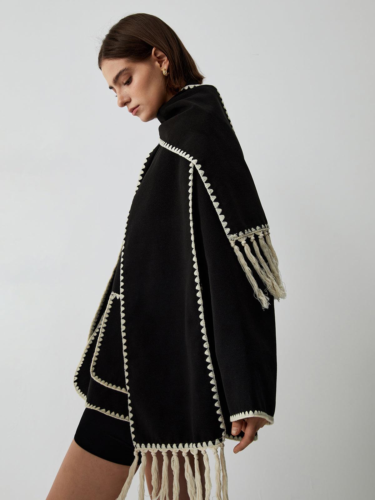 Women's Tailored Jacket with Matching Scarf