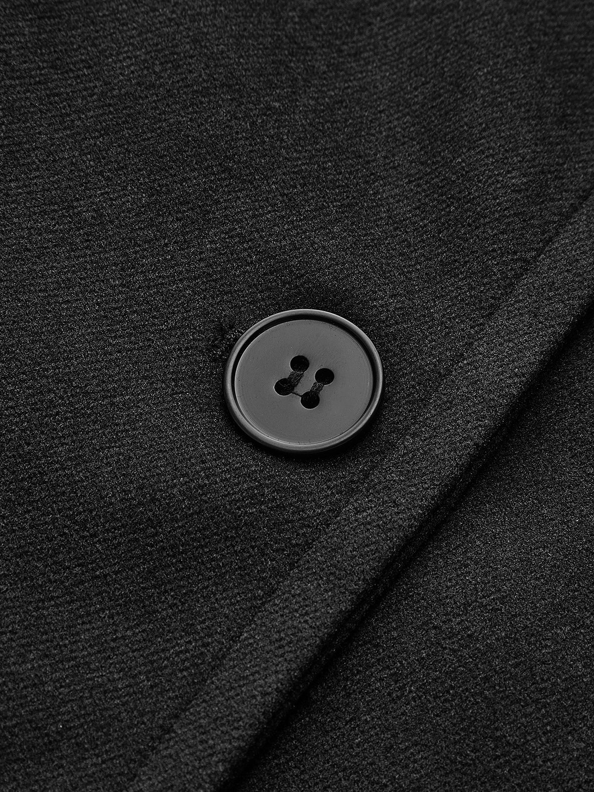 Women's Oversized Wool-Blend Coat with Button Closure