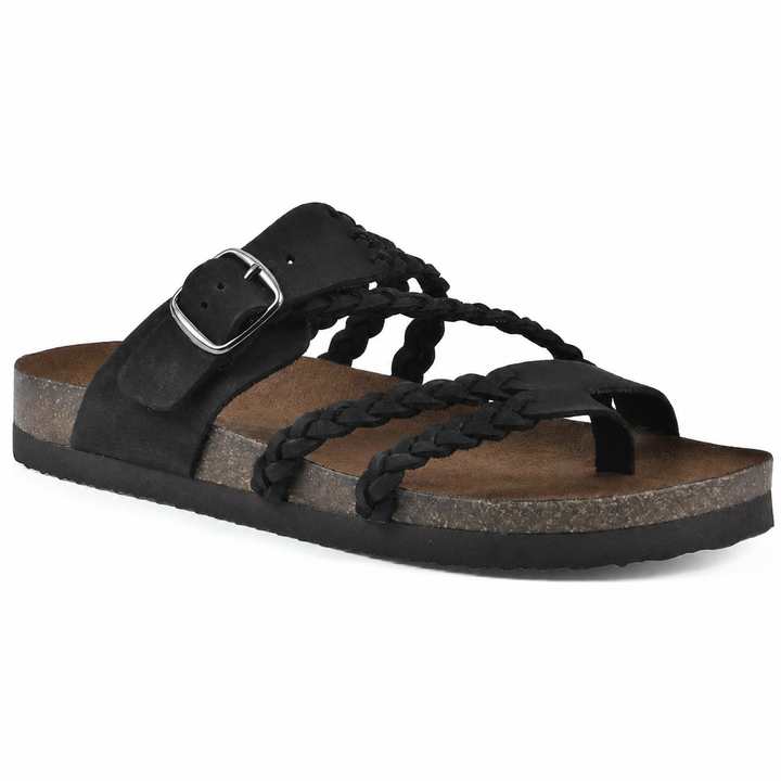 Mary - Braided Cork Sandals