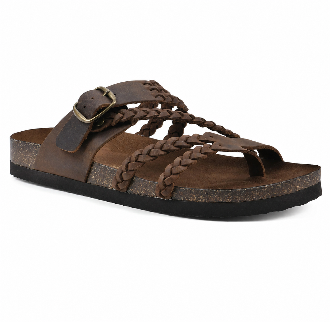 Mary - Braided Cork Sandals