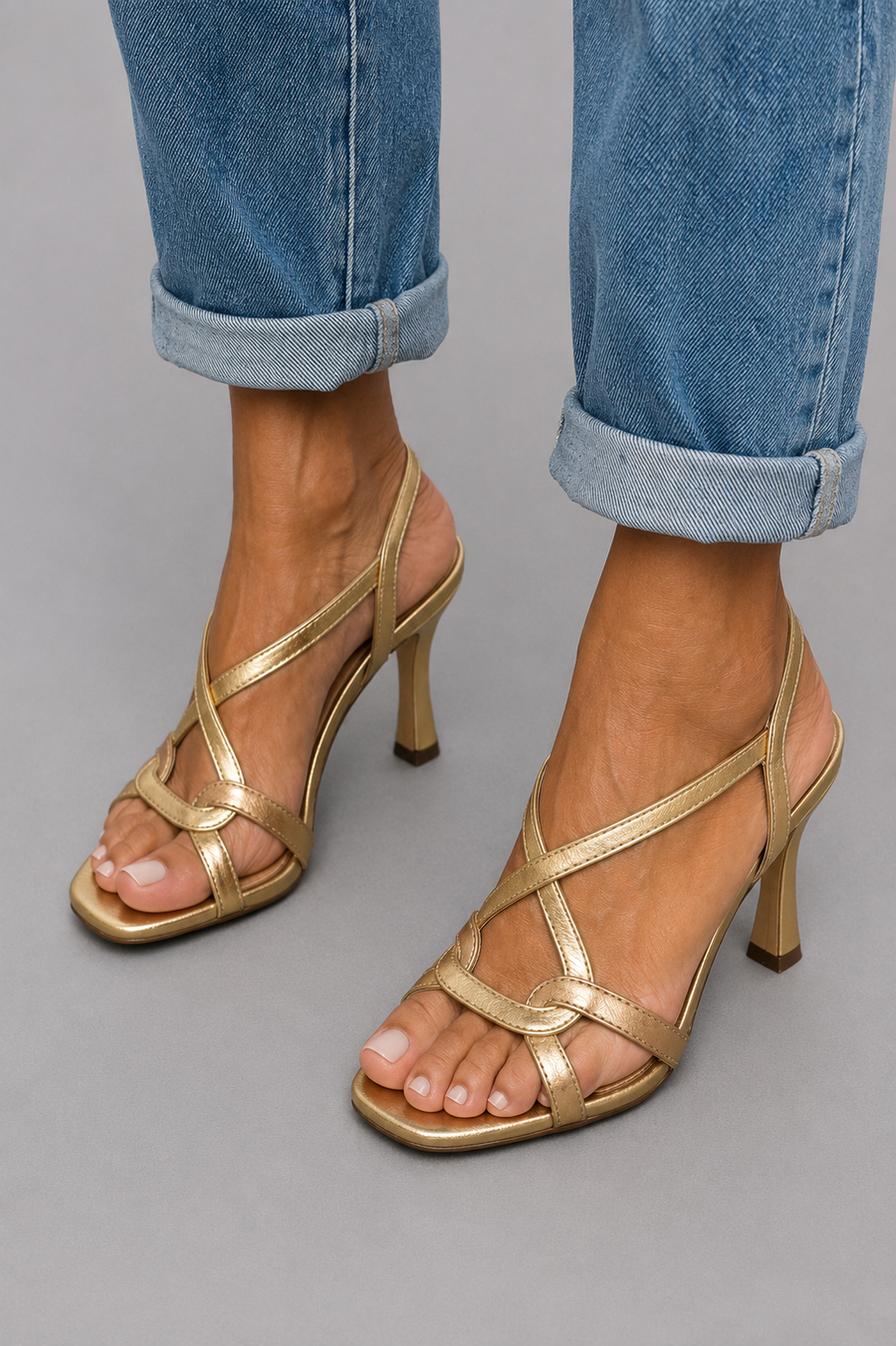 Cassie | Golden Summer Charm Heels