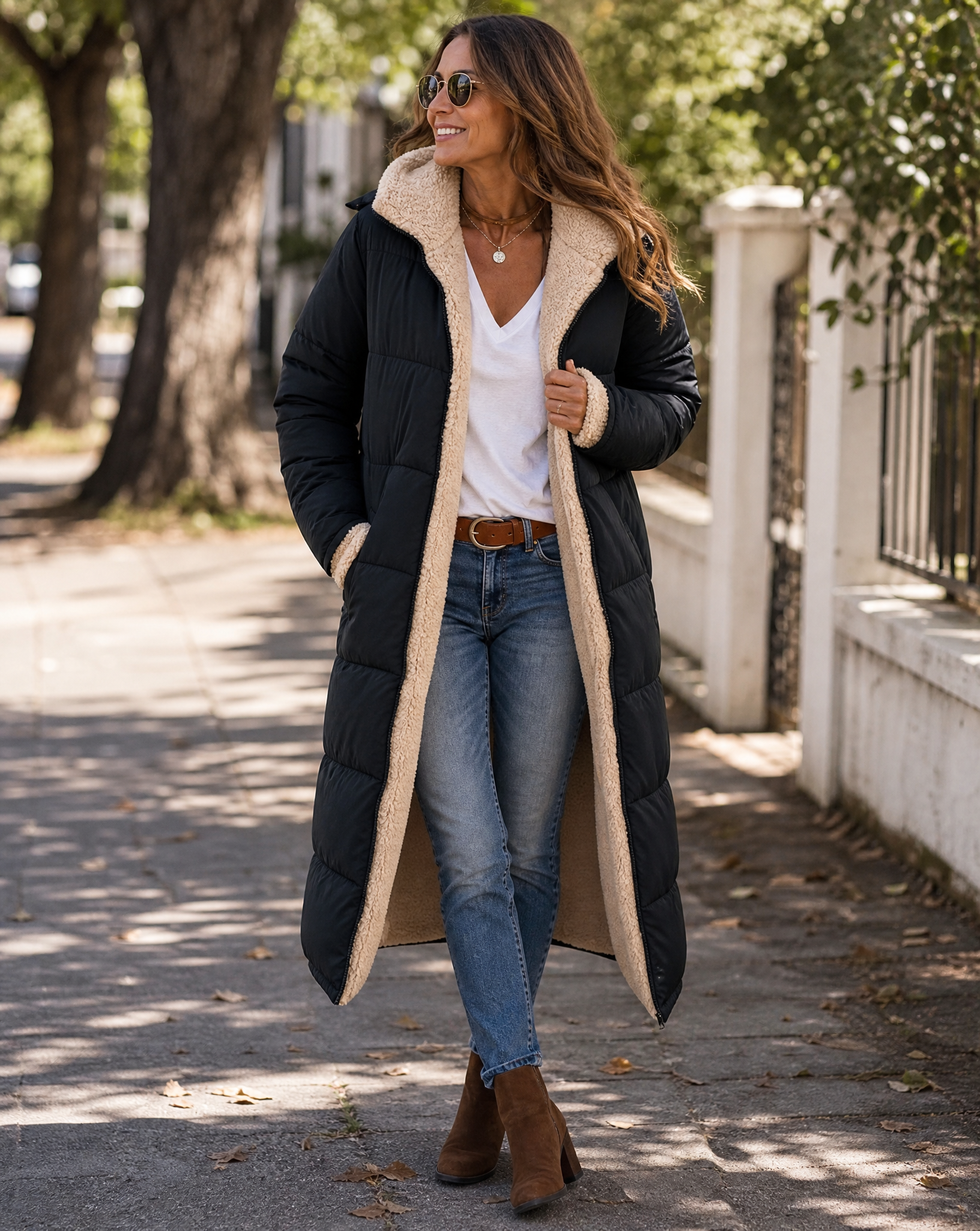 Women's Long Winter Coat Jacket With Hood