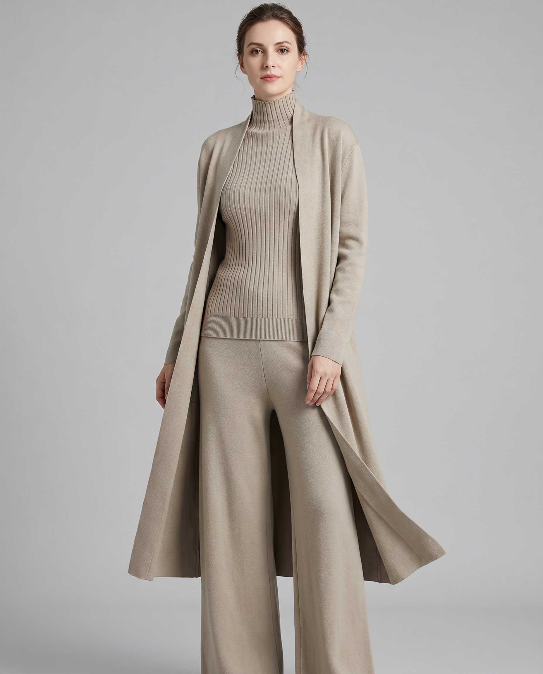 Women's Elegant Three-Piece Coordinated Set in Versatile Colours