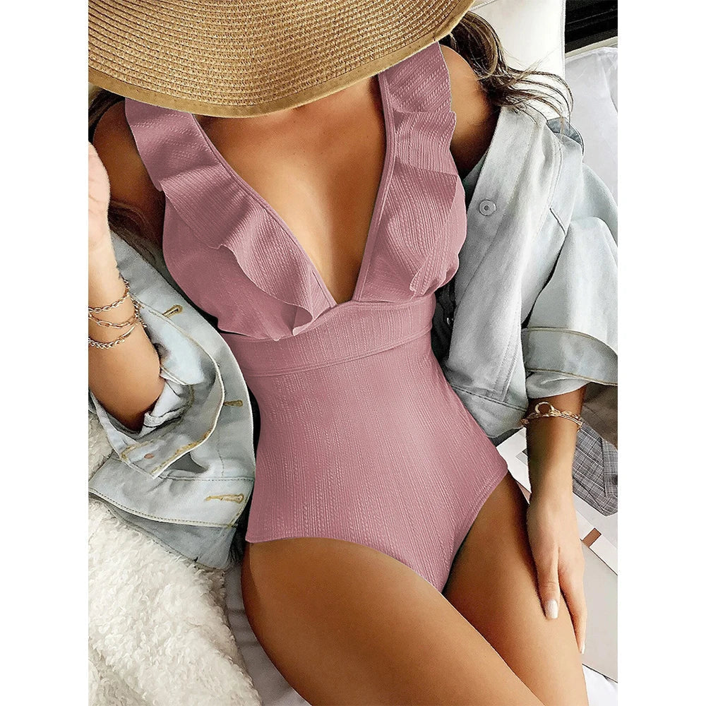 Joyce | Elegant Ruffle Swimsuit
