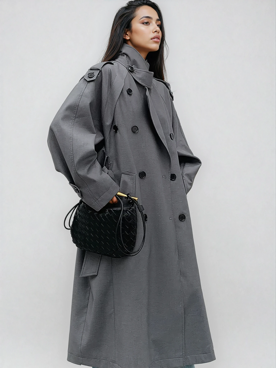 Women's Oversized Long Trench Coat