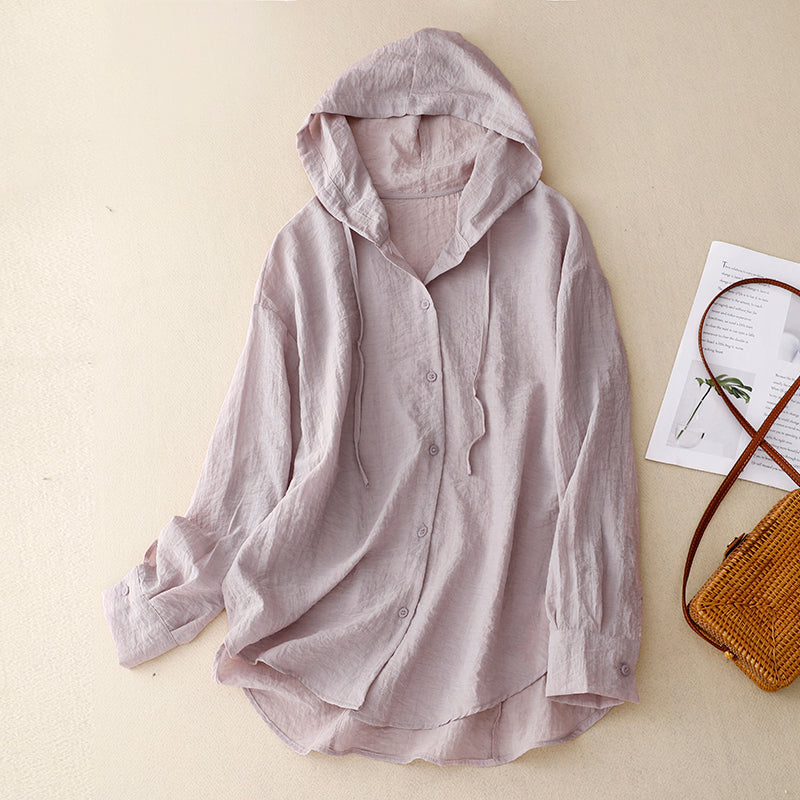 Victoria™ | Lightweight Hoodie with Buttons