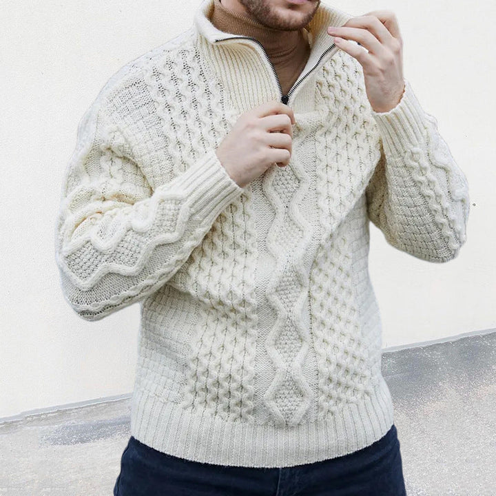 Brett | Heritage Half-Zip Sweater