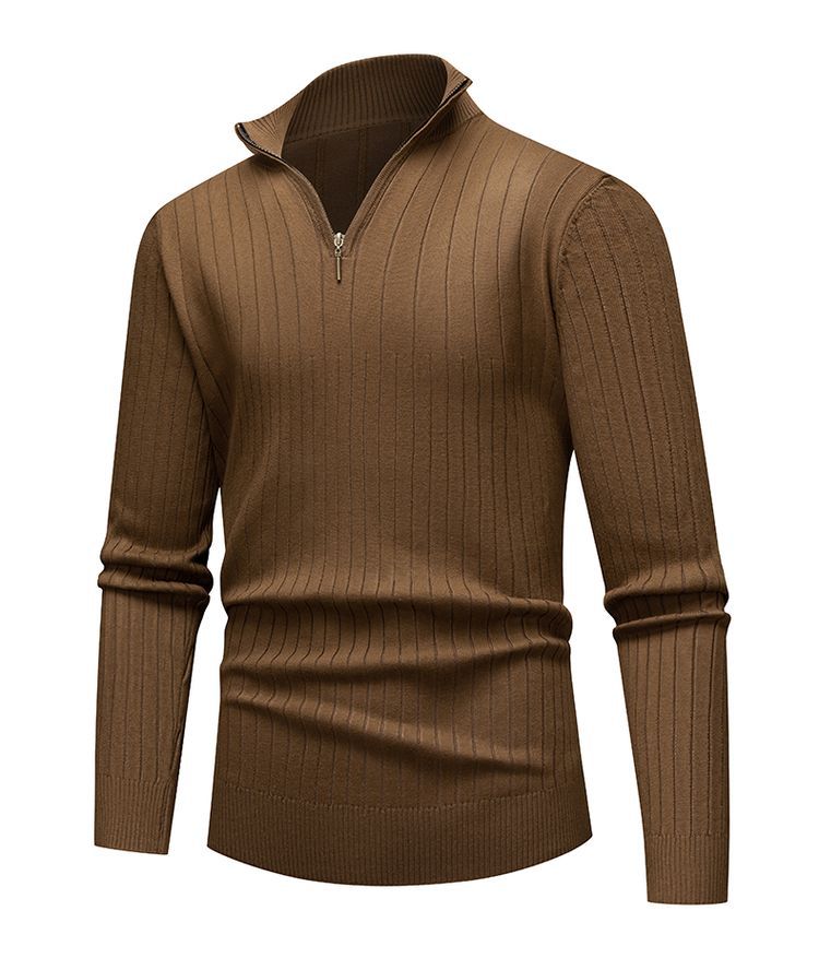 Renz | Ribbed Knit Half-Zip