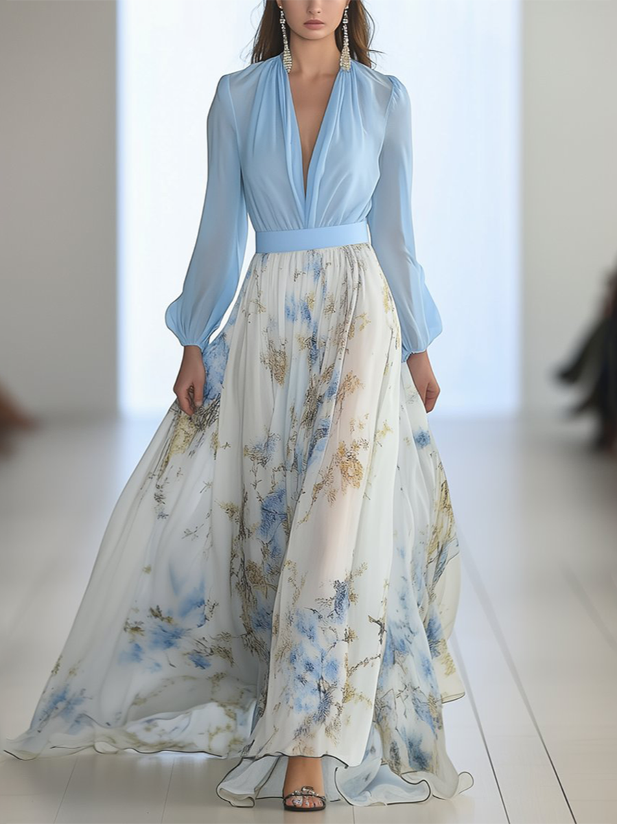 Penelope™ | Beautiful Maxi Dress with Floral Print