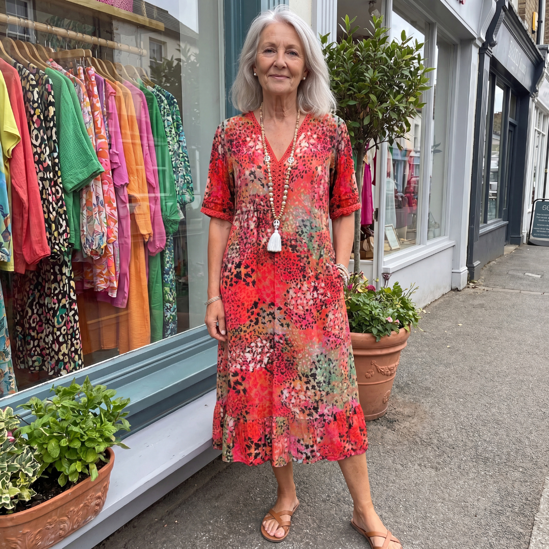Gloria | Vibrant Midi Dress