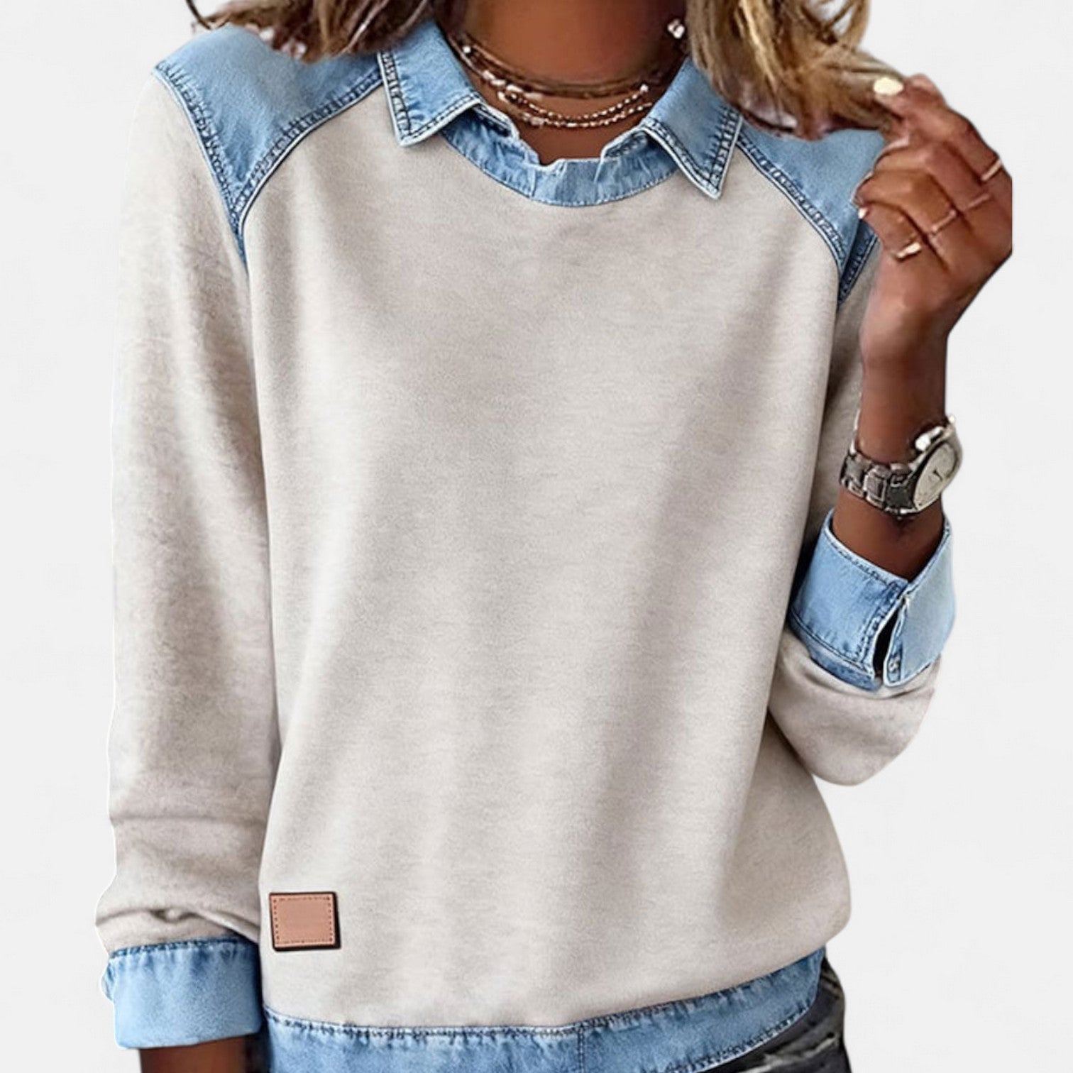 Trendy Long Sleeve Knit Pullover Top for Women