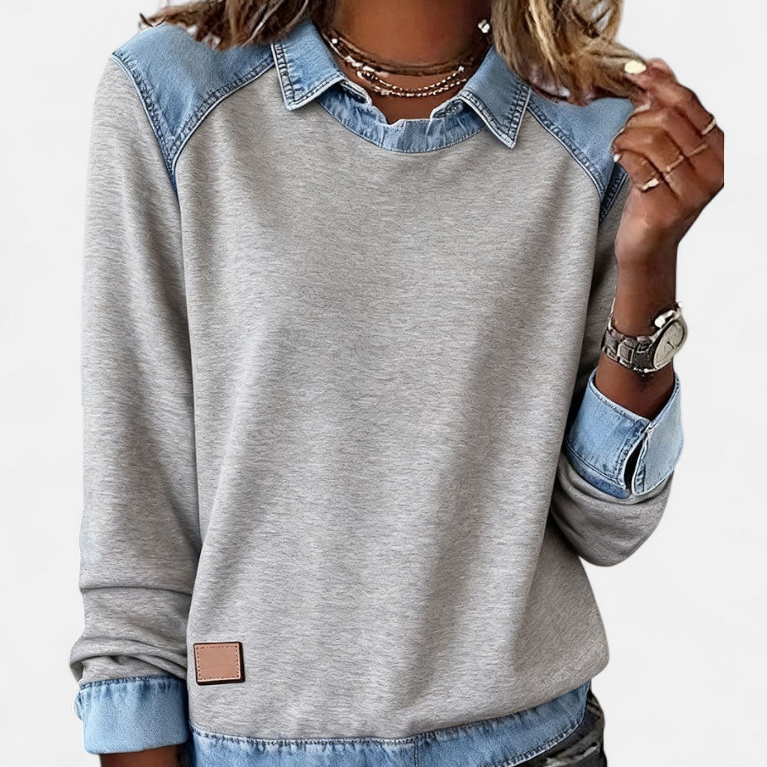 Trendy Long Sleeve Knit Pullover Top for Women