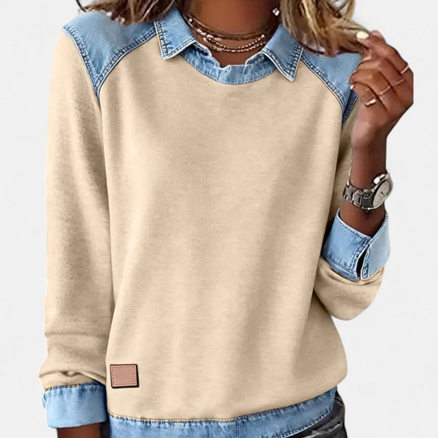Trendy Long Sleeve Knit Pullover Top for Women