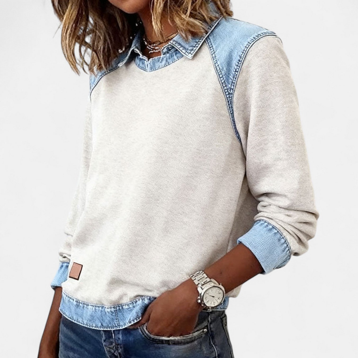 Trendy Long Sleeve Knit Pullover Top for Women