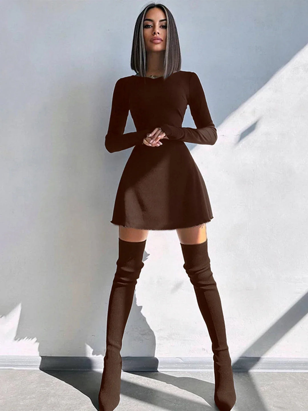 Pressley | Bodycon Mini Dress with Long Sleeves