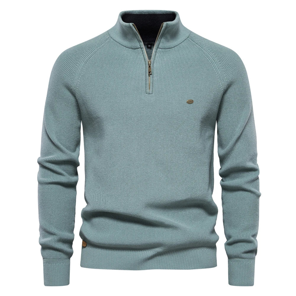 Alan | Classic Quarter-Zip Sweater